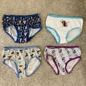 Eight Pairs of 2T/3T Disney’s Frozen and Moana Underwear